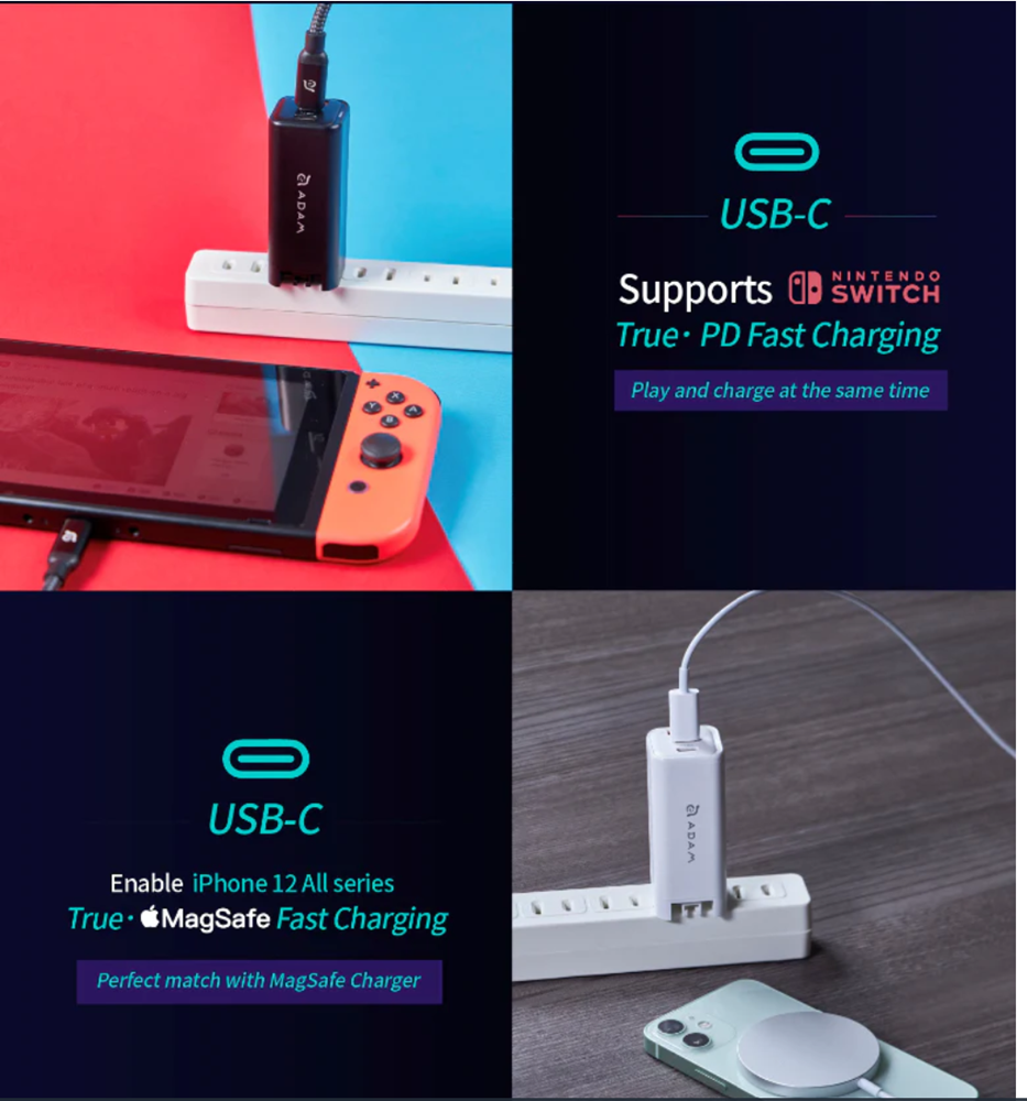 Adam Elements OMNIA X6i PD / QC 66W Compact Wall Charger