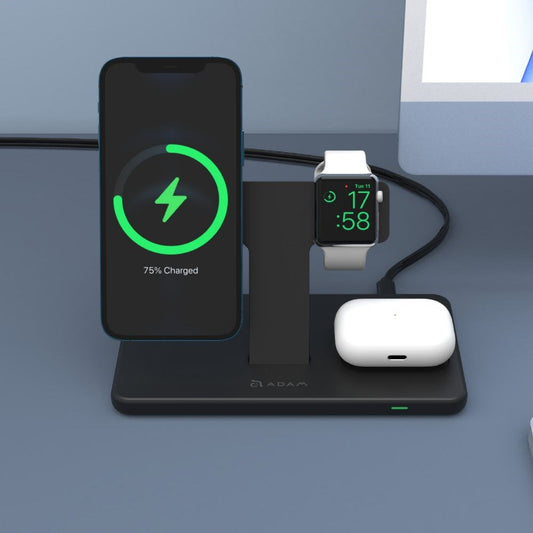 Adam Elements M3 Magnetic 3-in-1 Wireless Charging Station